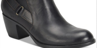 B.O.C. Women's Shea Leather Booties Black Size 6.5 M