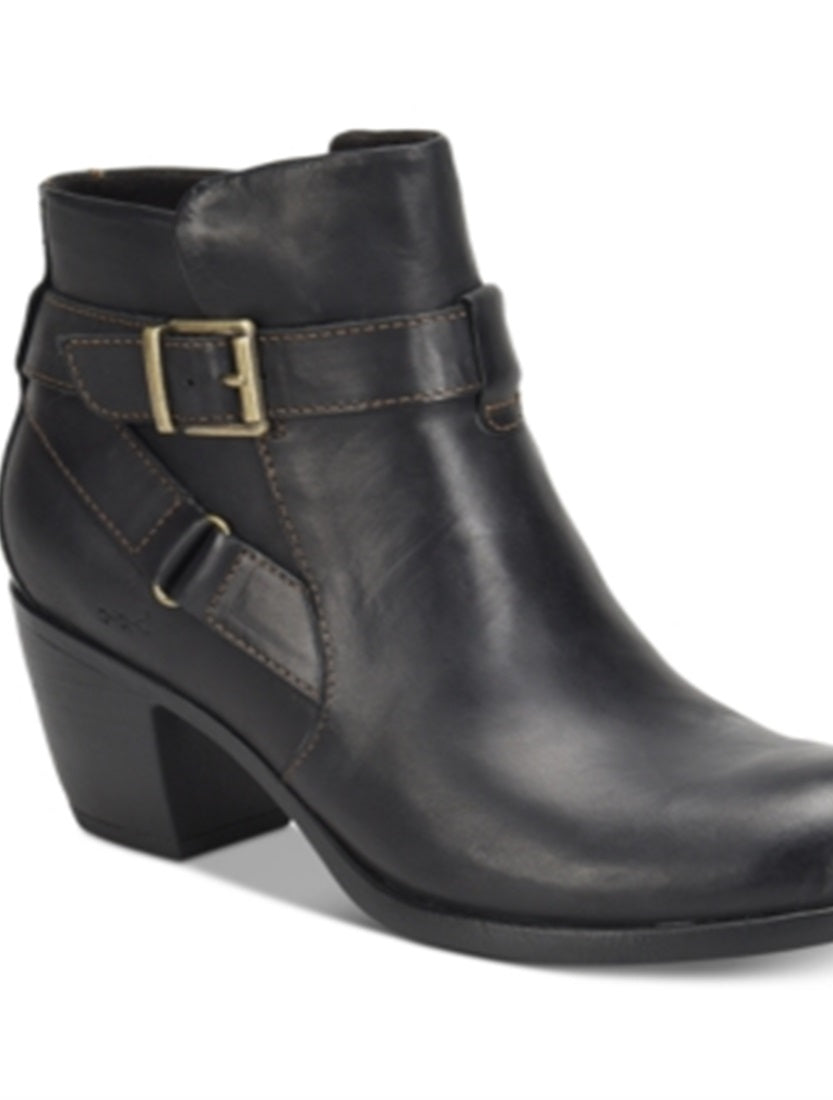 B.O.C. Women's Shea Leather Booties Black Size 8.5 M