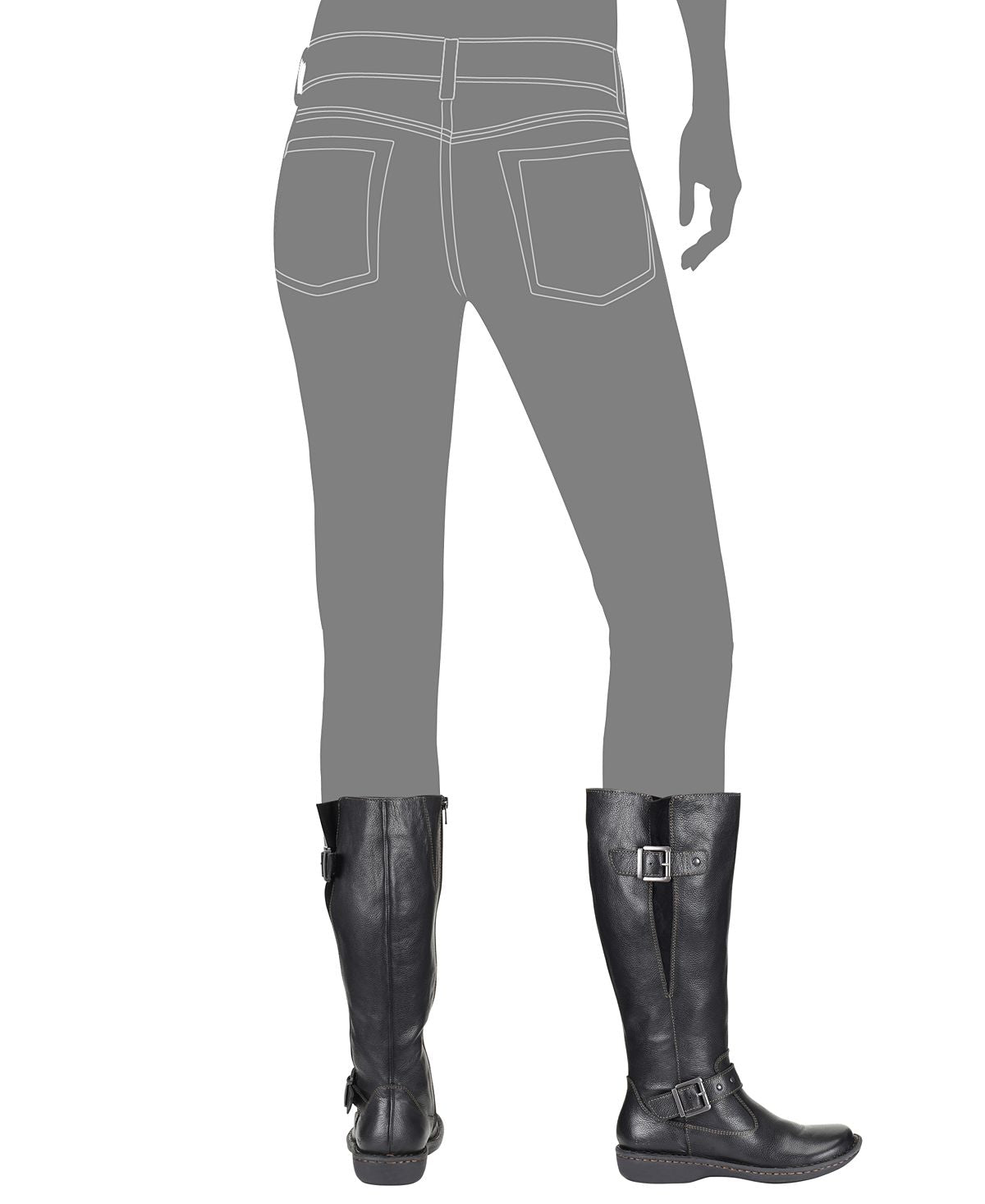 B.O.C Women's Austin Closed Toe Over Knee Fashion Boots Brown Size 9