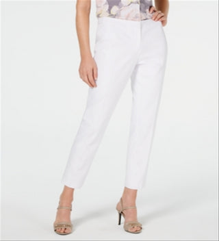 Calvin Klein Women's Slim Pants White Size 4
