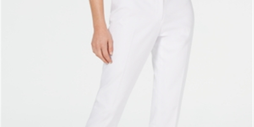 Calvin Klein Women's Slim Pants White Size 4