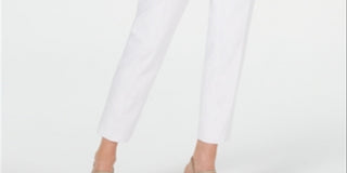 Calvin Klein Women's Slim Pants White Size 4