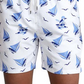 Polo Ralph Lauren Men's Traveler Sailboat Print Swim Trunks White Size Medium