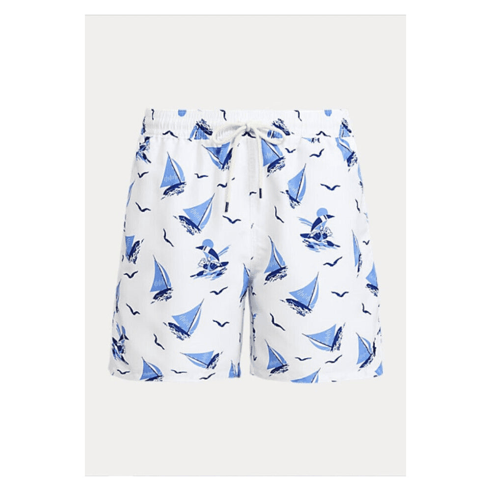 Polo Ralph Lauren Men's Traveler Classic Swim Trunk Blue Size X-Large