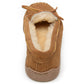 Minnetonka Men's Genuine Shearling Moccasin Slipper Brown Size 10 M