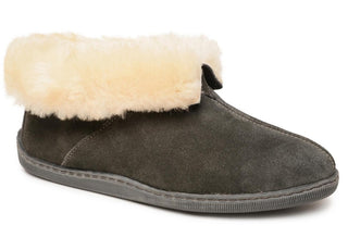 Minnetonka Men's Genuine Shearling Lined Ankle Boot Black Size 12 M