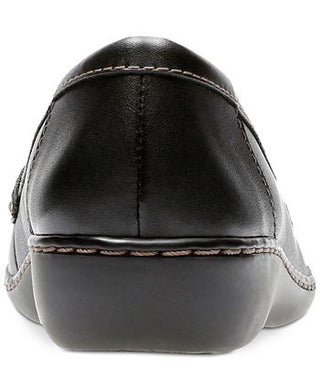 Clarks Women's Ashland Bubble Flats Shoes Black Size 7.5 W