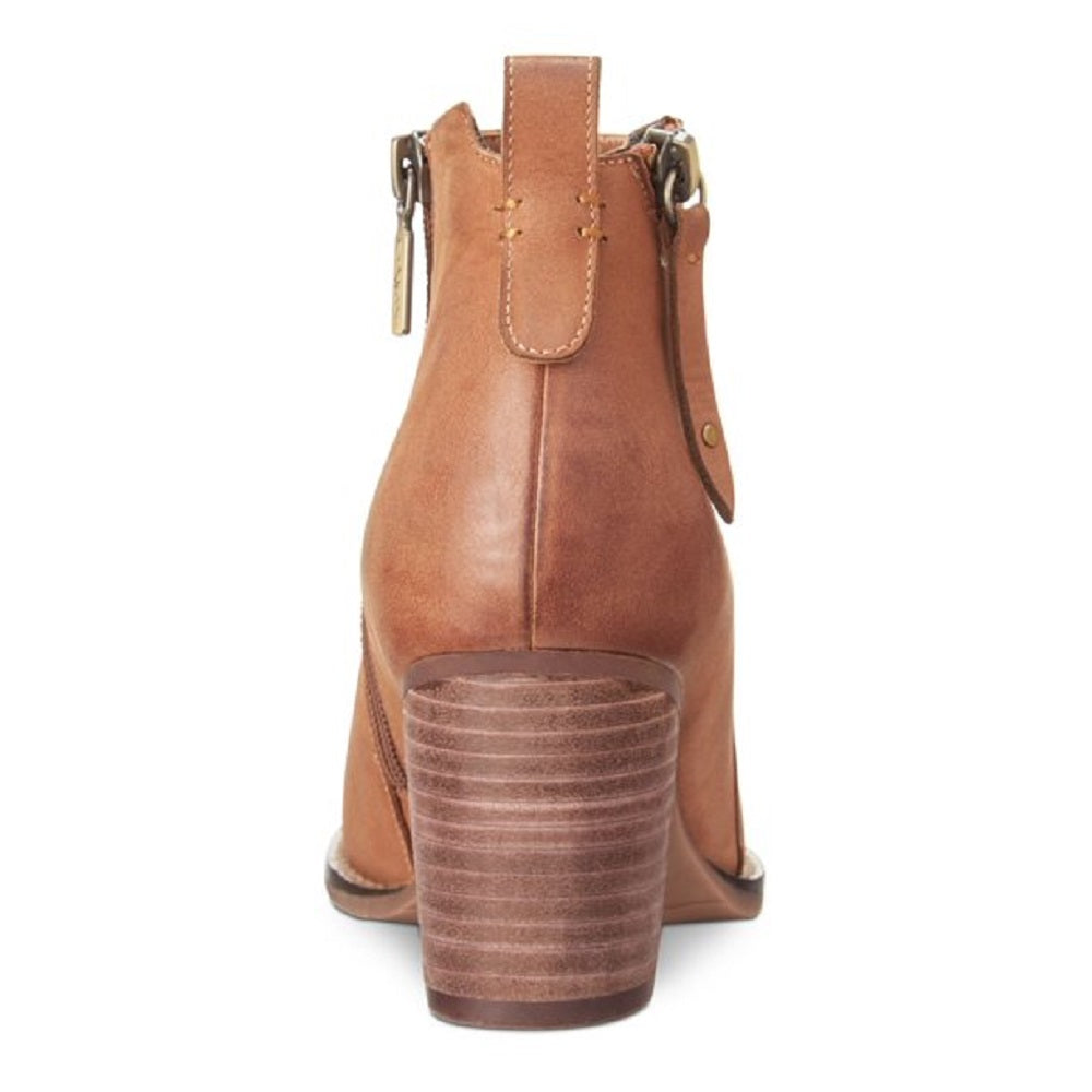 Aqua College Women's Leather Almond Toe Brown Size 5.5 M