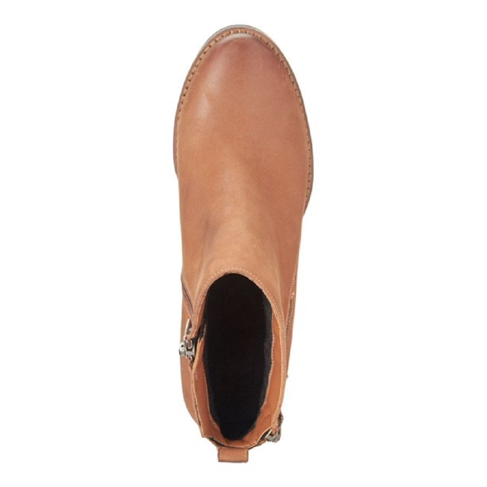 Aqua College Women's Leather Almond Toe Brown Size 5.5 M