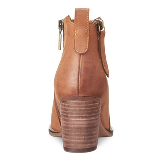 Aqua College Women's Nancy Nubuck Waterproof Booties Brown Size 9 M