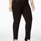 Alfani Women's Tummy Control Pull On Skinny Pants Black Size 22W