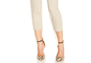 Alfani Women's Essential Pull On With Tummy Control Capri Beige Size 6