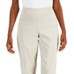 JM Collection Women's Studded Pull On Pants Short Beige Size Petite Small