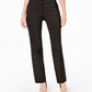 JM Collection Women's Length Curvy Fit Straight-Leg Pants Brown Size 18