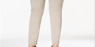 Alfani Women's Tummy Control Pull On Skinny Pants Brown Size 28W