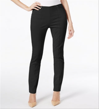 Alfani Women's Seamed Skinny Pants Black Size 10