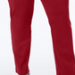 JM Collection Women's Tummy Control Pull On Slim Leg Pants Red Size 16W