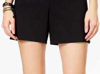 INC International Concepts Women's Pull On Shorts Black Size 6