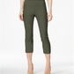 Style & Co Women's Pull On Capri Pants Green Size Medium