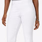 JM Collection Women's Embellished Pull On Capri Pants White Size X-Large