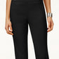 JM Collection Women's Embellished Pull On Capri Pants Black Size Large