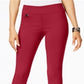 Alfani Women's Tummy Control Pull on Capri Pants Red Size 18