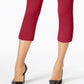 Alfani Women's Tummy Control Pull on Capri Pants Red Size 18