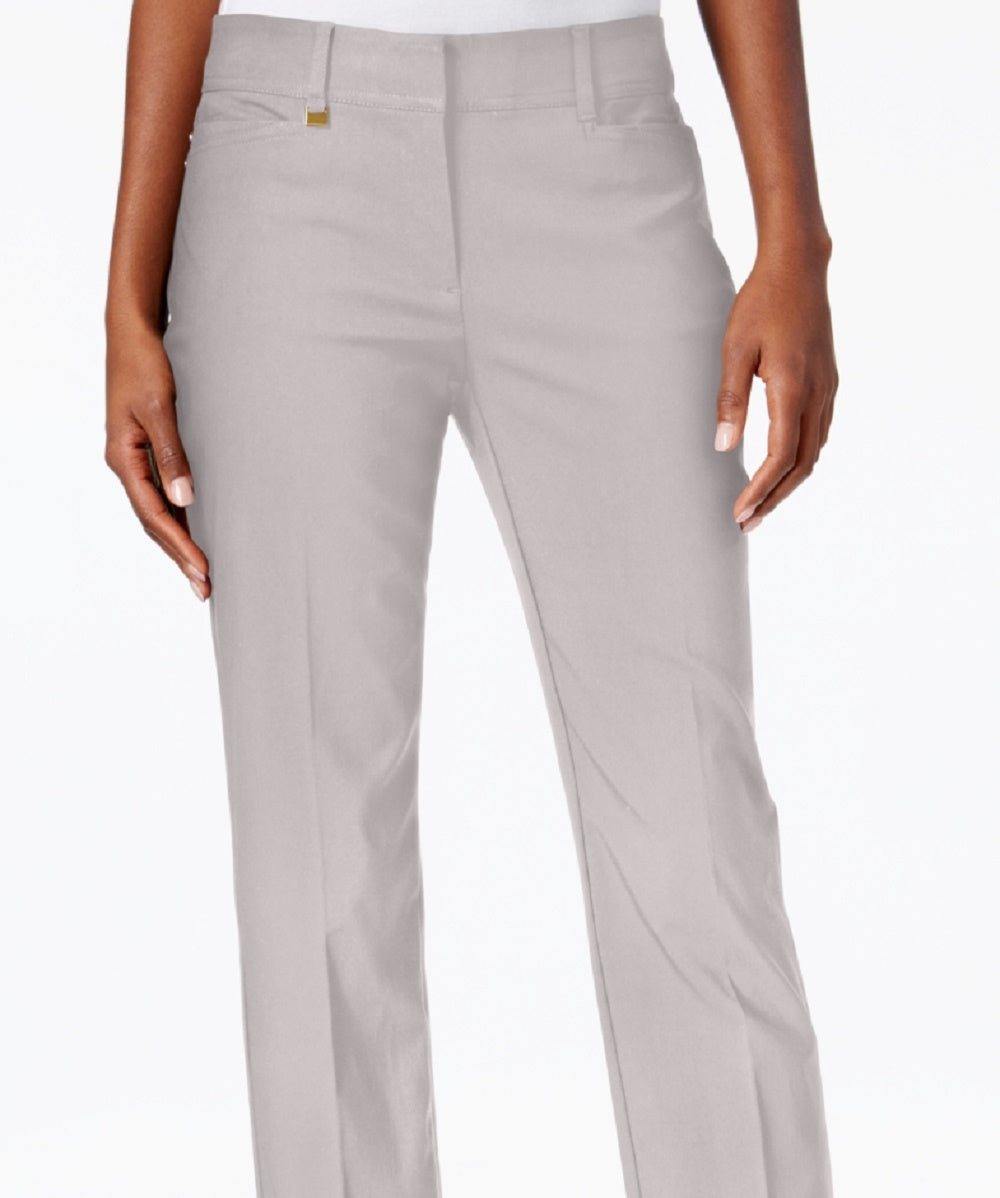 JM Collection Women's Tummy Control Curvy Fit Pants Gray Size 14X4