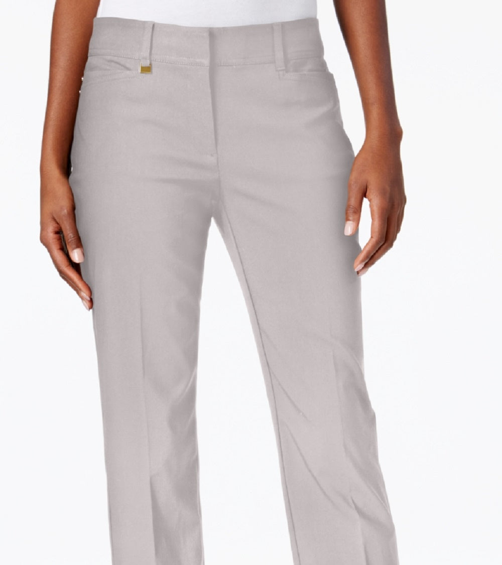 JM Collection Women's Tummy Control Curvy Fit Pants Gray Size 16X4.5