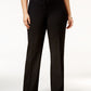 Alfani Women's Curvy Bootcut Tummy Control Pants Black Size 24W