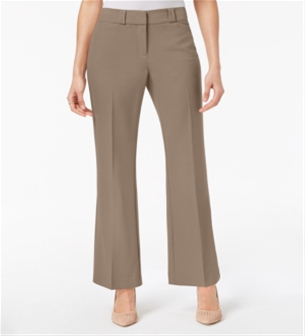 Alfani Women's Curvy Bootcut Pants Brown Size 2