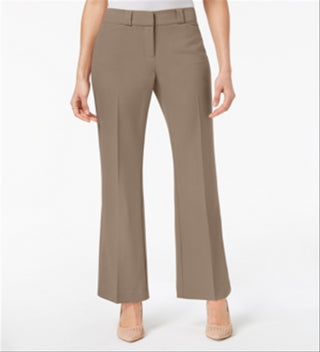 Alfani Women's Curvy Bootcut Pants Brown Size 2