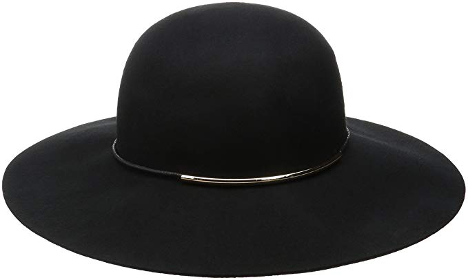 Nine West Women's Metallic Tube Floppy Hat Black Size Regular
