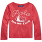 Polo Ralph Lauren Toddler Girl's Sailing Club Cotton Jersey T-Shirt Red Size 3T