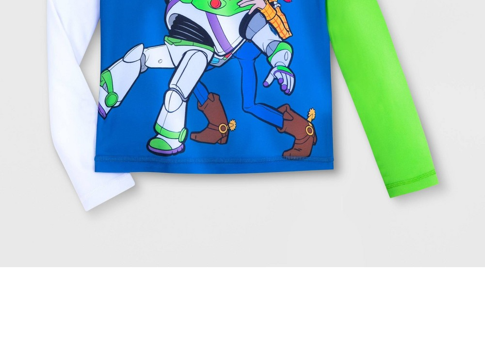 Boys' Disney Toy Story Swim Rash Guard Swimsuit Top - 9-10 - Disney Store