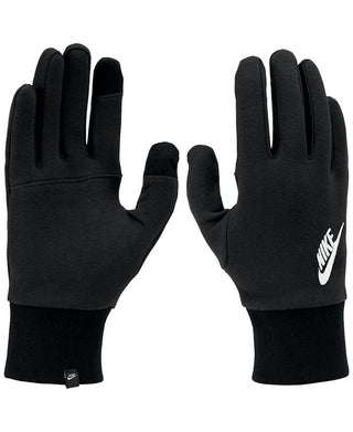 Nike Men's Club Fleece 2.0 Embroidered Logo Tech Gloves Black Size Medium