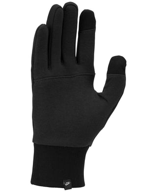 Nike Men's Club Fleece 2.0 Embroidered Logo Tech Gloves Black Size Medium