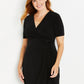 Motherhood Maternity Women's Wrap Dress Black Size Large