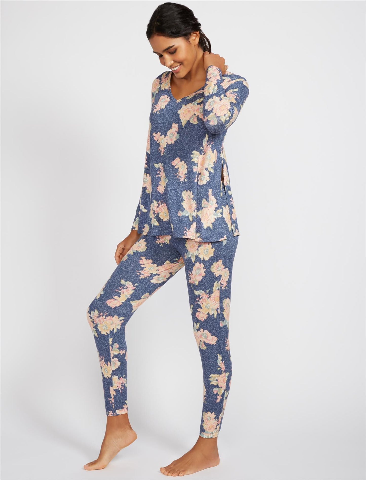 Leased Women's Motherhood Maternity Pajama Pants Blue Size XL