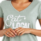 Motherhood Maternity Women's Nursing Tee Green Size Small