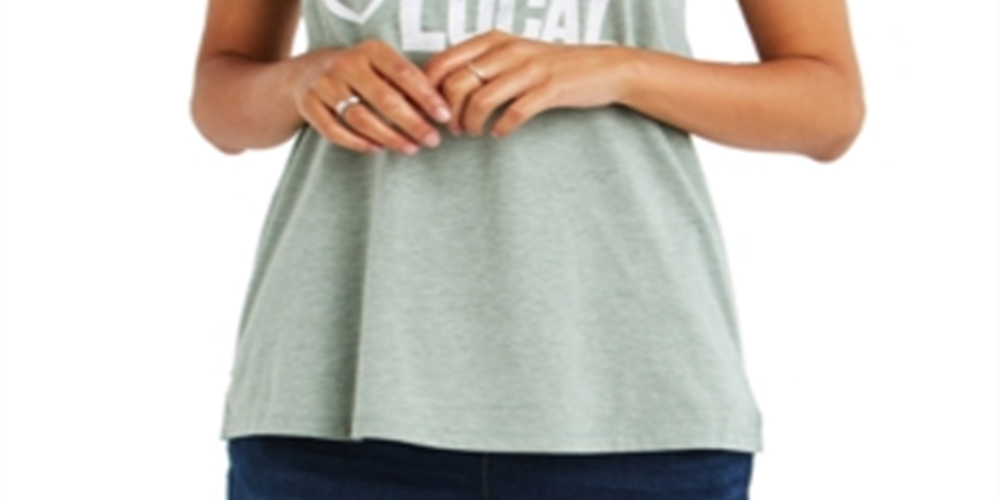 Motherhood Maternity Women's Nursing Tee Green Size Small