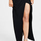 Emerald Sundae Junior's High Slit Gown Black Size Large
