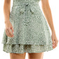 Emerald Sundae Junior's Printed A Line Dress Green Size 9