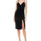 Emerald Sundae Junior's Shirred Bodycon Dress Black Size Large