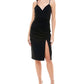 Emerald Sundae Junior's Shirred Bodycon Dress Black Size X-Large