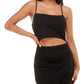 Emerald Sundae Junior's Cutout Bodycon Dress Black Size XX-Small