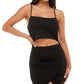 Emerald Sundae Junior's Cutout Bodycon Dress Black Size X-Large