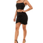 Emerald Sundae Junior's Cutout Bodycon Dress Black Size X-Large