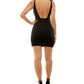 Emerald Sundae Junior's Open Back Bodycon Dress Black Size X-Small