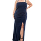 Emerald Sundae Women's Full Length Evening Body Con Dress Blue Size 20W